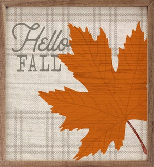 Hello Fall Orange Leaf By PDR Studios